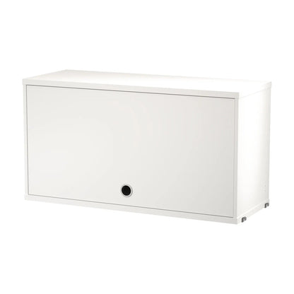 Cabinet with flip door - W78 x D30 x H42, White - image 4