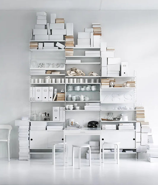 Cabinet with sliding door - W78 x D30 x H42, White - image 2