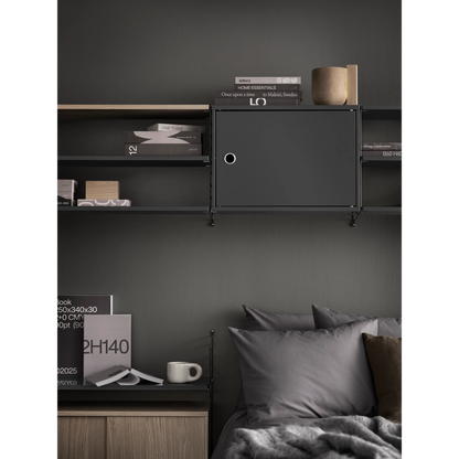 Cabinet with swing door - W58 x D30 x H42, Dark grey - image 2