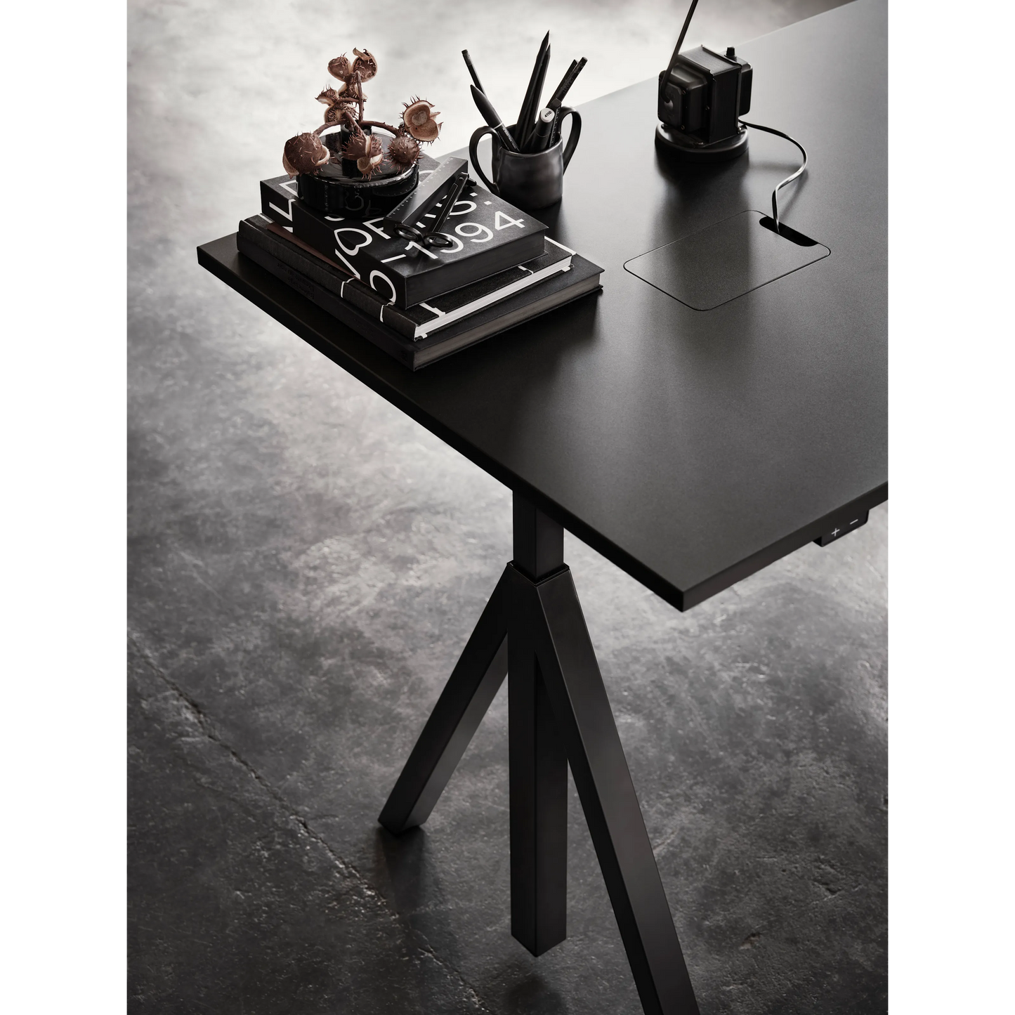 Height-adjustable work desk 120x78 Black - image 2
