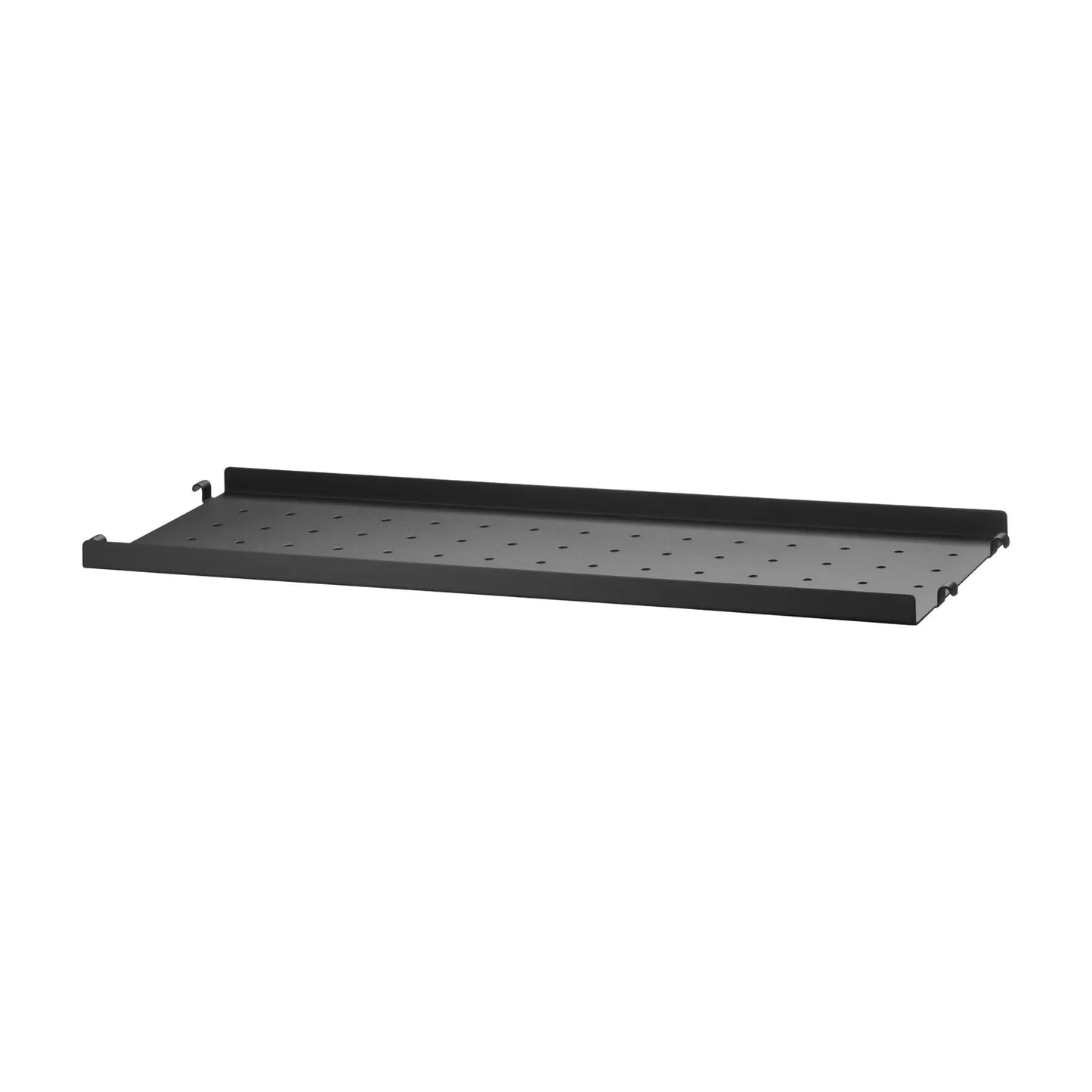 Metal shelf low edge - W58 x D20, Black - image 4