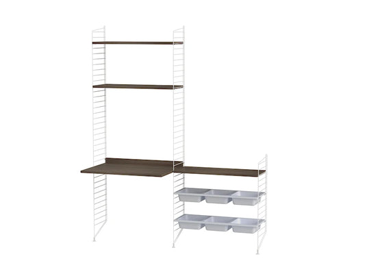 Kids room E White/Walnut