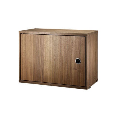 Cabinet with swing door - W58 x D30 x H42, Walnut