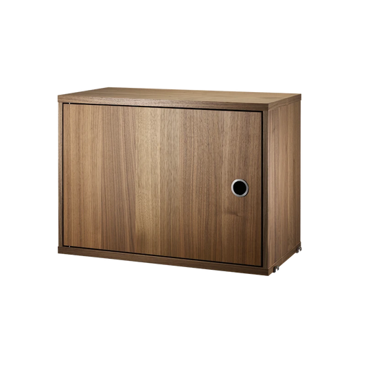 Cabinet with swing door - W58 x D30 x H42, Walnut