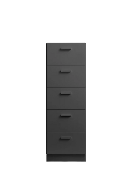 Relief Chest of drawers, tall Grey