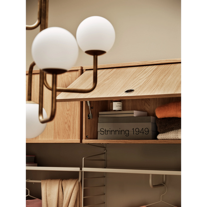 Cabinet with flip door - W58 x D30 x H42, Oak - image 2