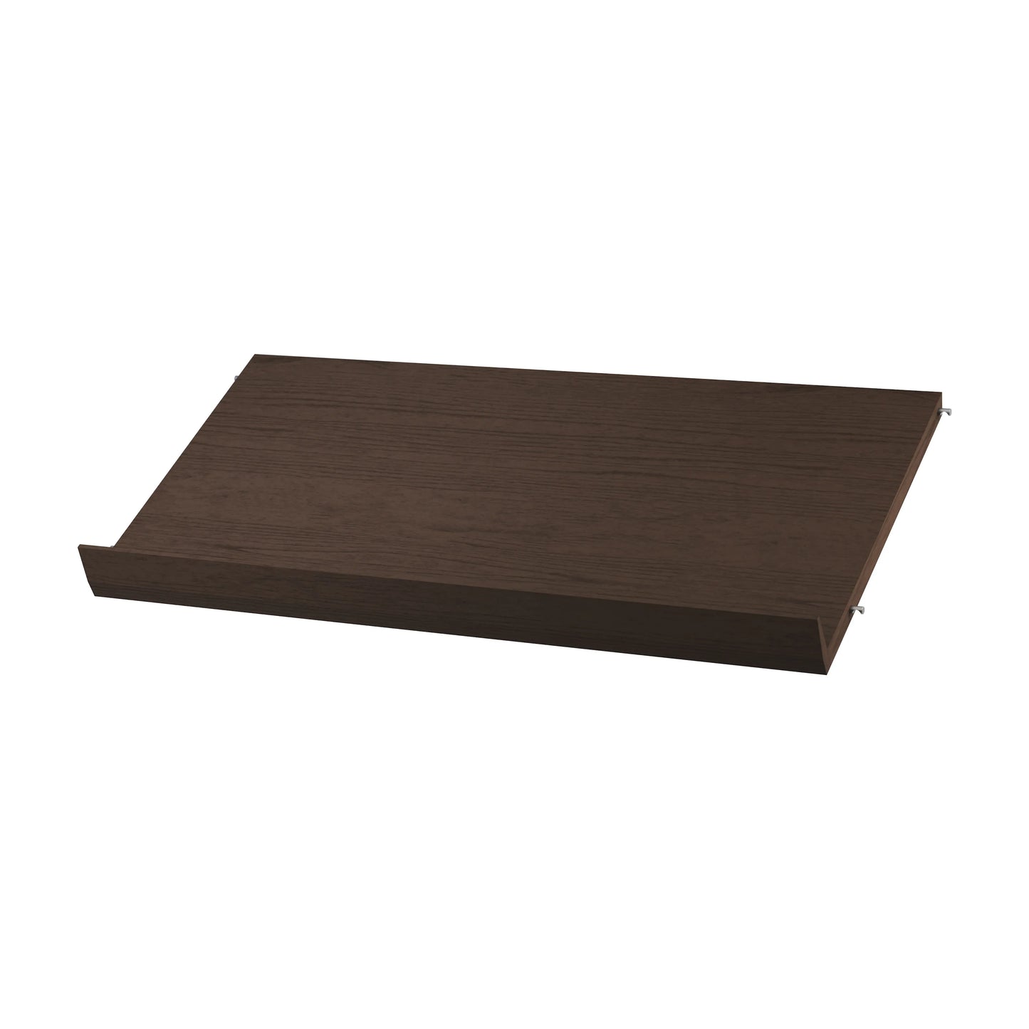 Magazine shelf solid - W78 x D30 x H15, Dark oak - image 4
