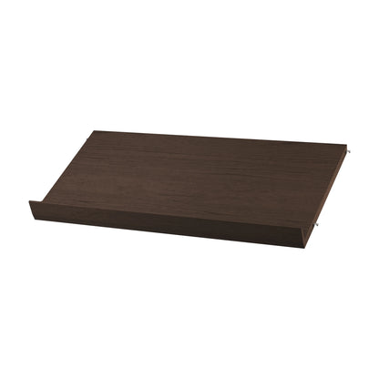 Magazine shelf solid - W78 x D30 x H15, Dark oak - image 4