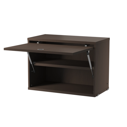 Cabinet with flip door - W58 x D30 x H42, Dark oak - image 2