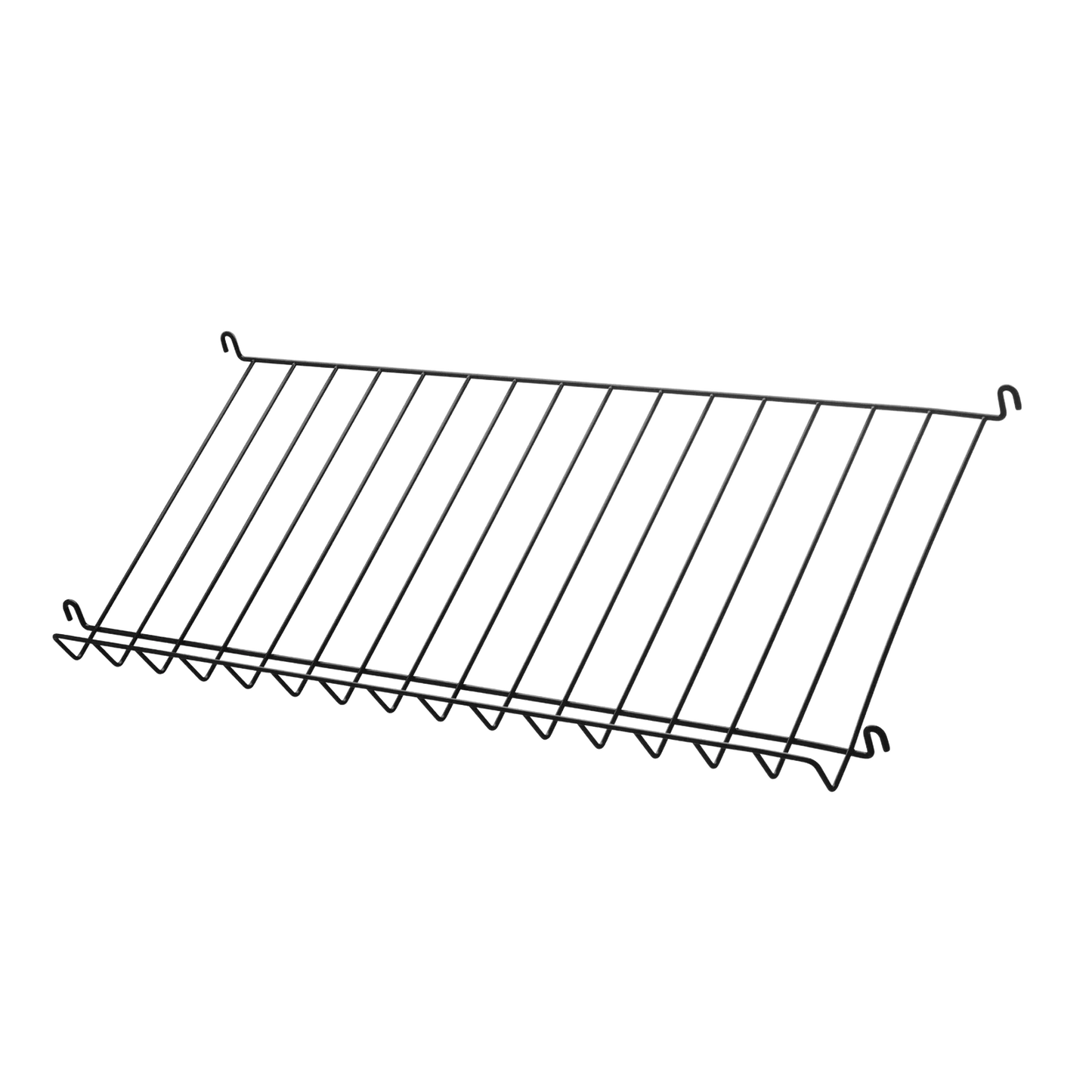 Magazine shelf metal - W78 x D30 x H15, Black - image 3