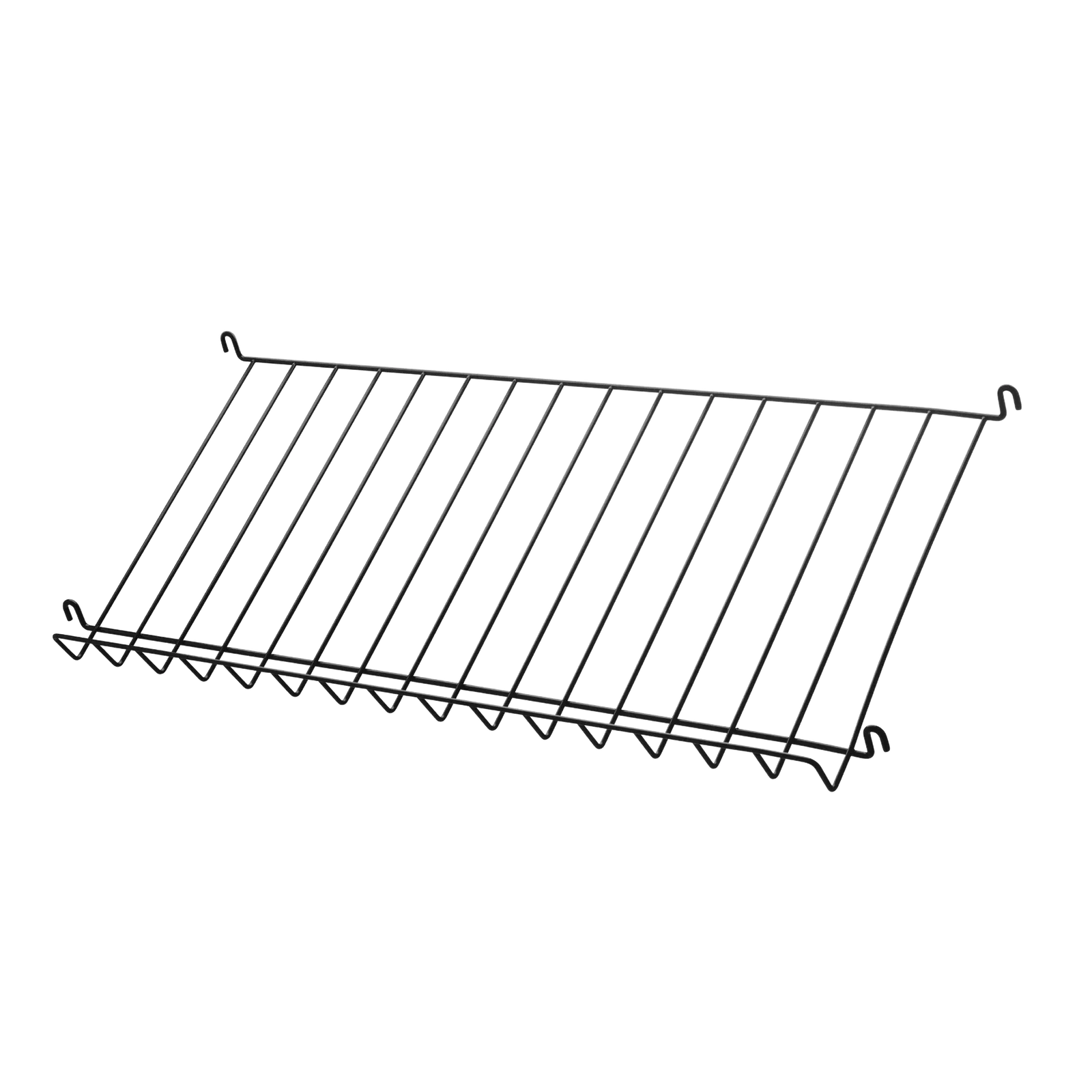 Magazine shelf metal - W78 x D30 x H15, Black - image 3