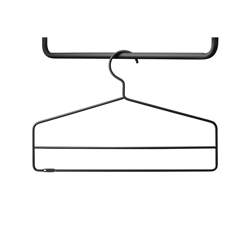 Coat-hanger - W41 x H26, Black, 4-pack
