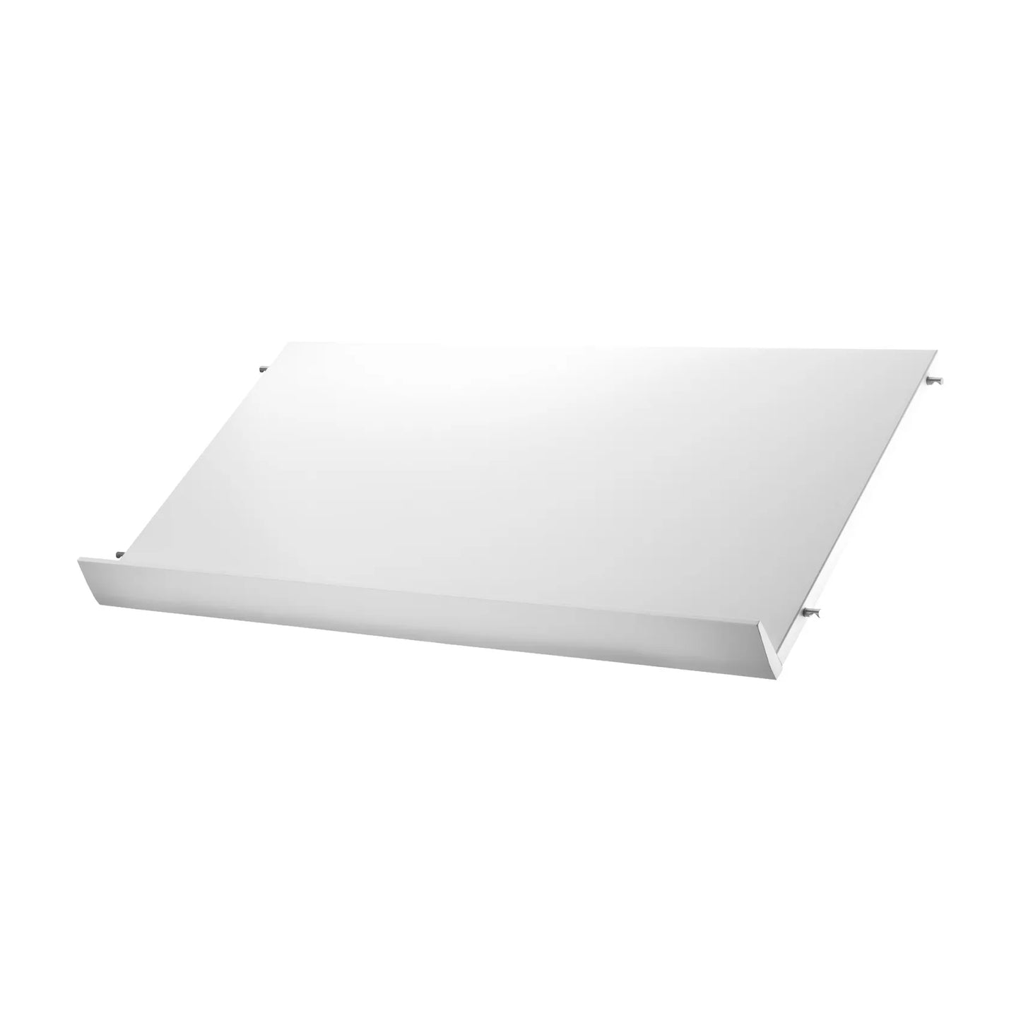 Magazine shelf solid - W78 x D30 x H15, White - image 4
