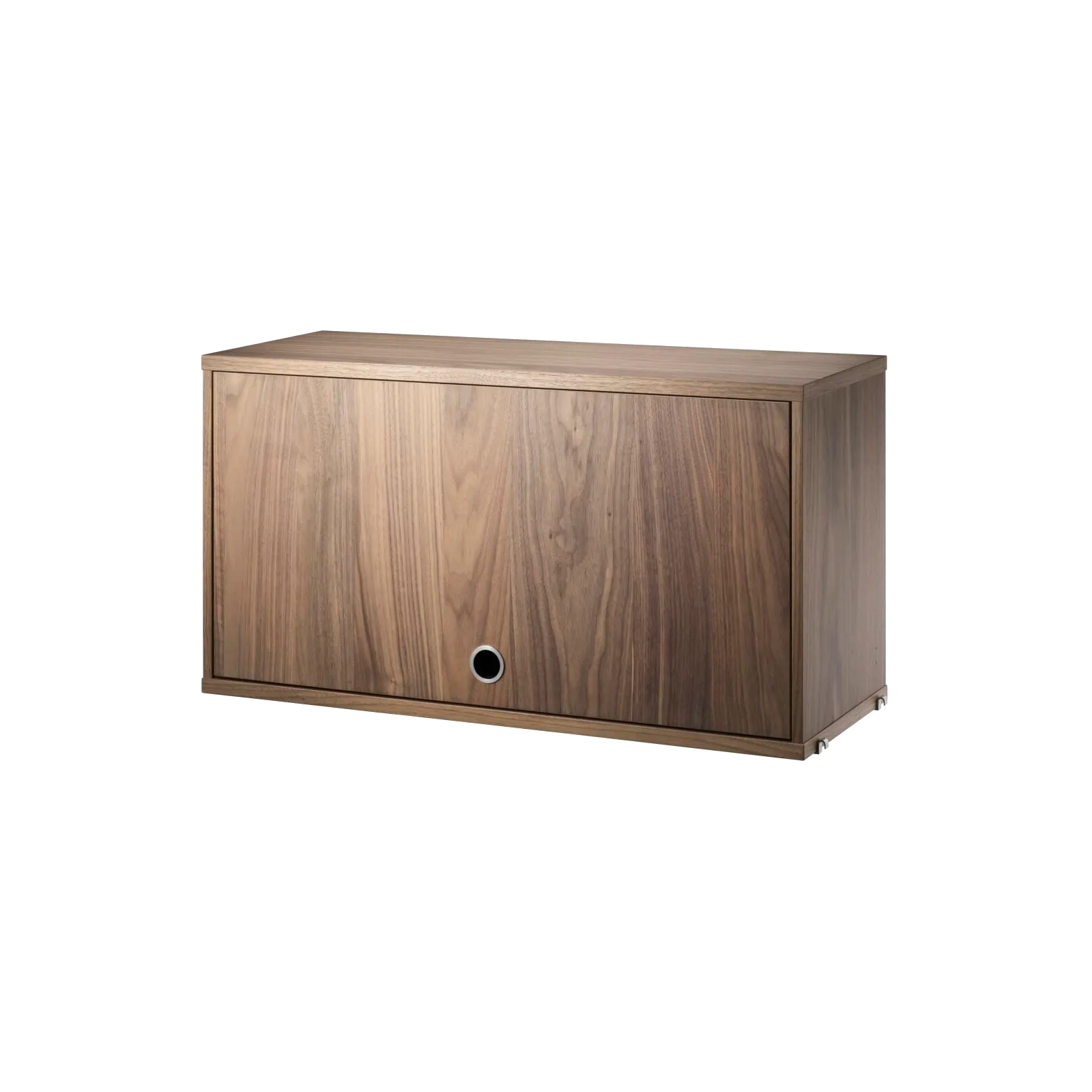 Cabinet with flip door - W78 x D30 x H42, Walnut - image 3