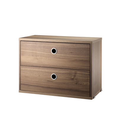 Chest of drawers - W58 x D30 x H42, Walnut