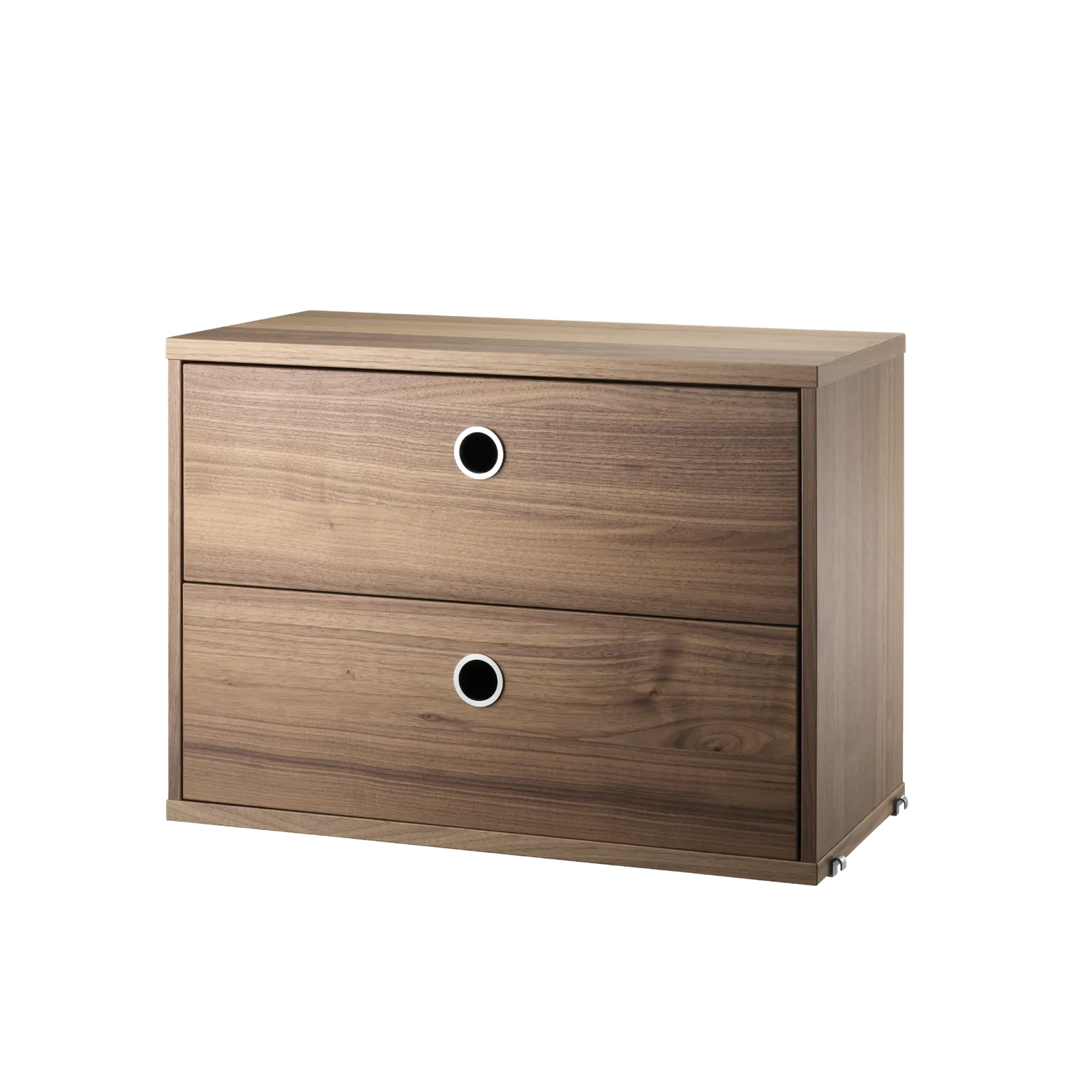 Chest of drawers - W58 x D30 x H42, Walnut - image 3