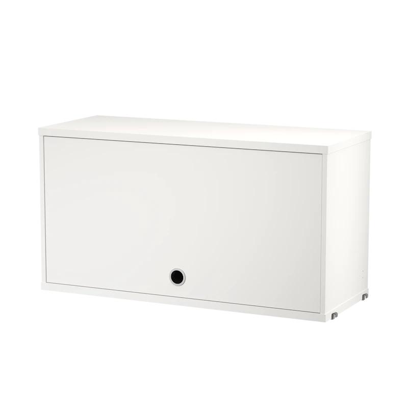 Cabinet with flip door - W78 x D30 x H42, White