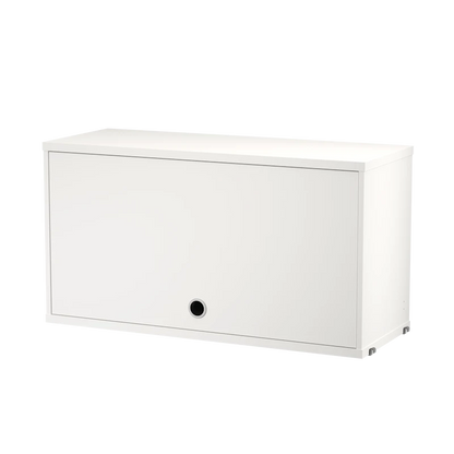 Cabinet with flip door - W78 x D30 x H42, White