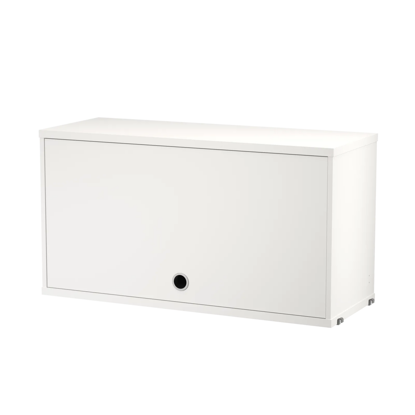 Cabinet with flip door - W78 x D30 x H42, White - image 3