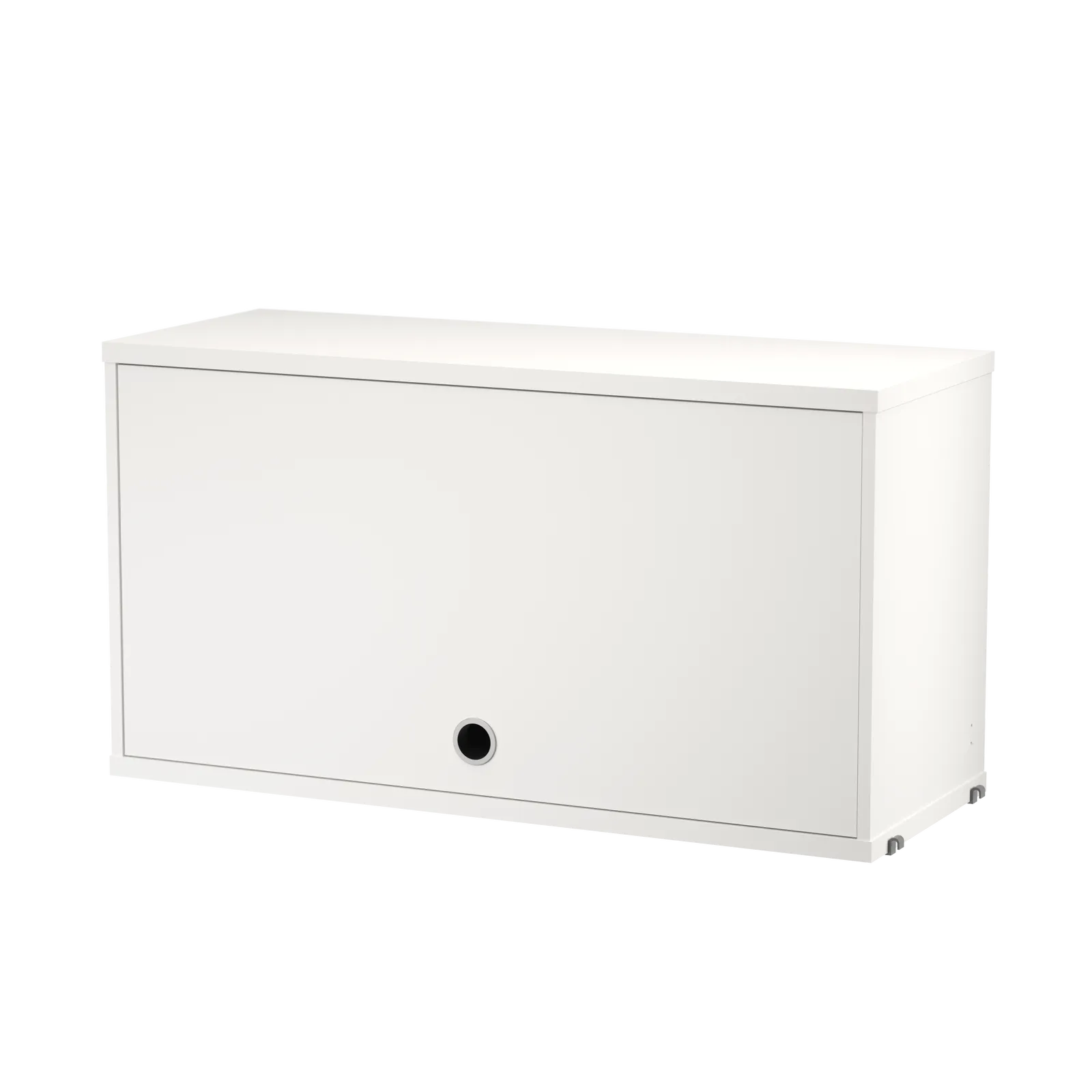 Cabinet with flip door - W78 x D30 x H42, White - image 3