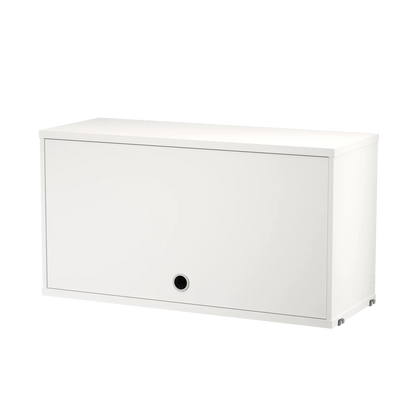 Cabinet with flip door - W78 x D30 x H42, White - image 3