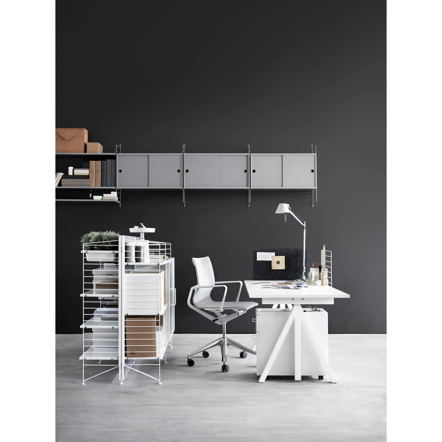 Height-adjustable work desk 120x78 White/White laminate - image 2