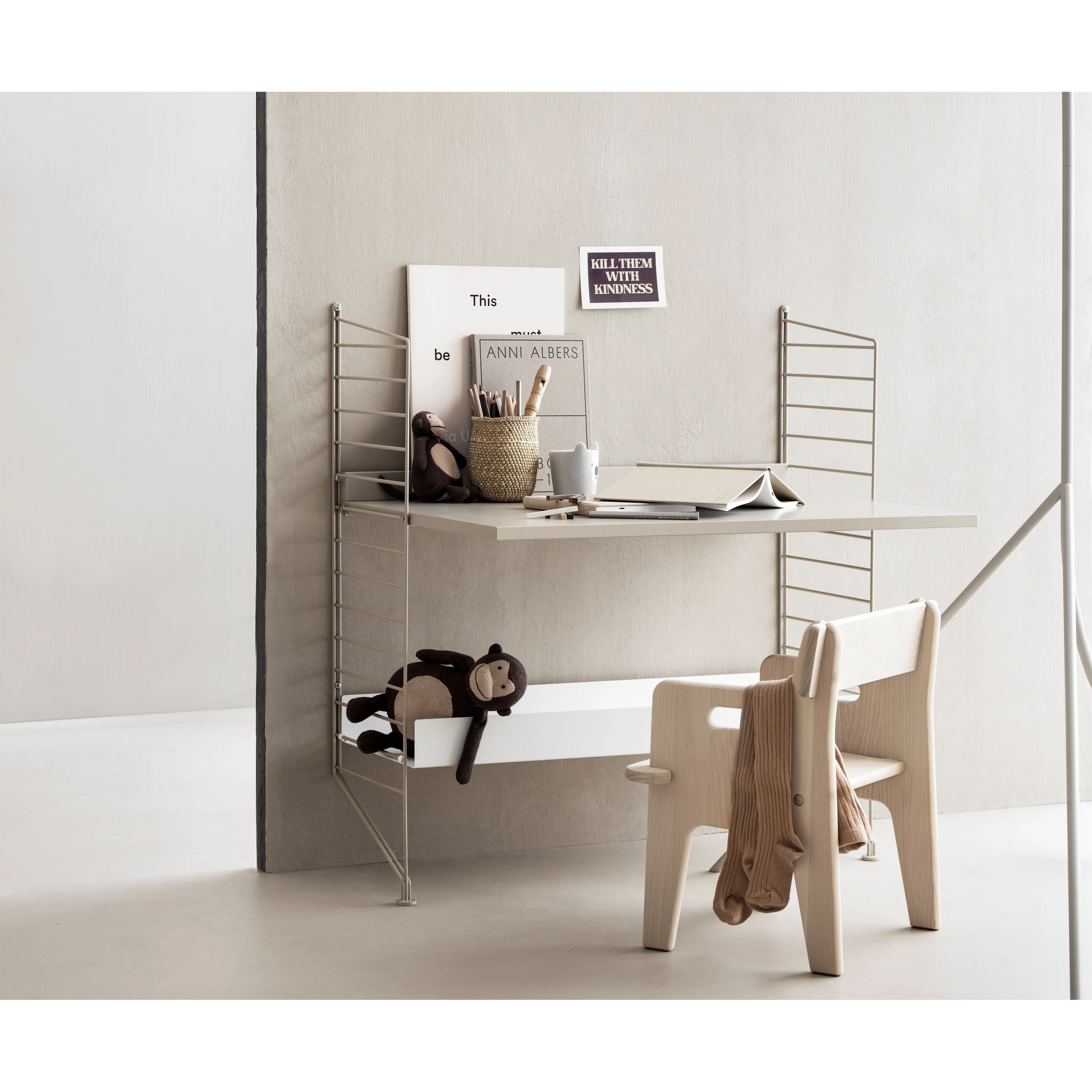 Work desk - W78 x D58, Beige - image 2