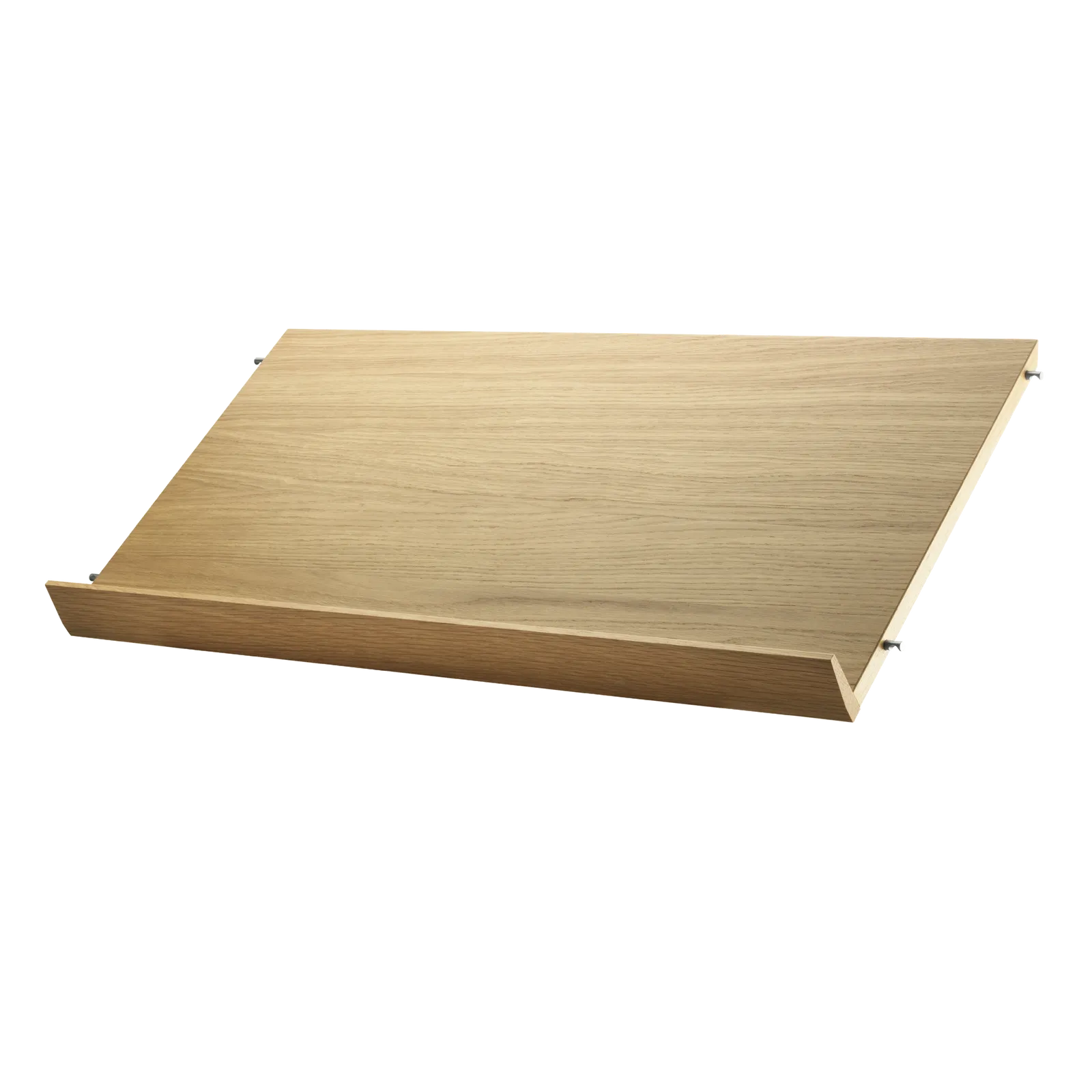 Magazine shelf solid - W78 x D30 x H15, Oak - image 3