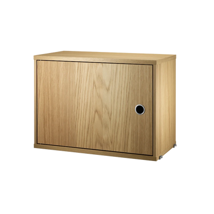 Cabinet with swing door - W58 x D30 x H42, Oak