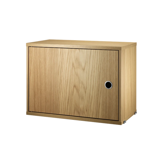 Cabinet with swing door - W58 x D30 x H42, Oak