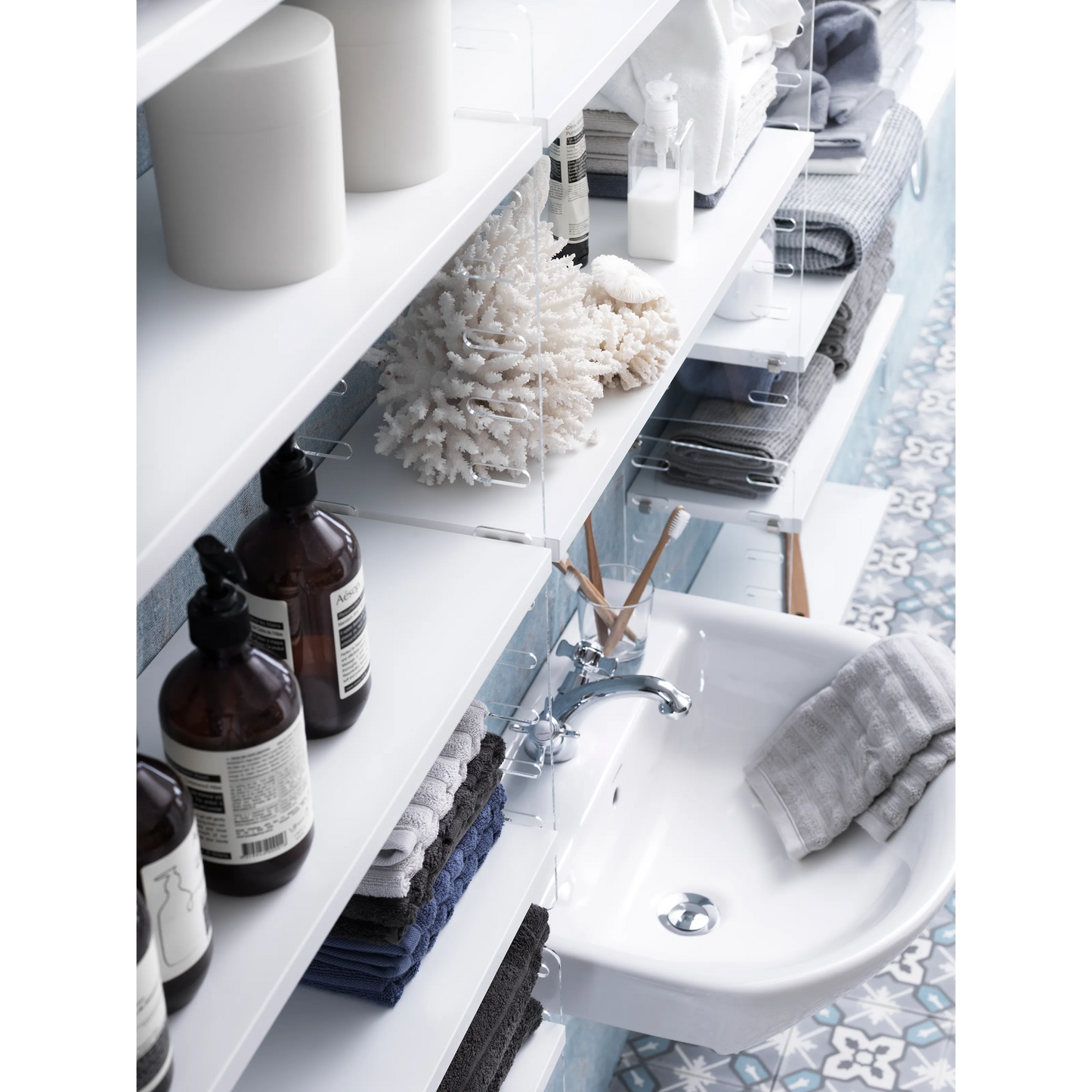 Plex wall panel - D20 x H50, Clear perspex, 2-pack - image 3