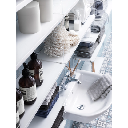 Plex wall panel - D20 x H50, Clear perspex, 2-pack - image 3
