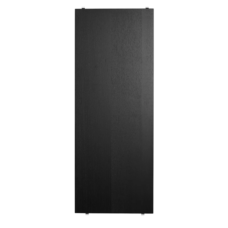Shelf - W78 x D30, Black stained ash, 3-pack