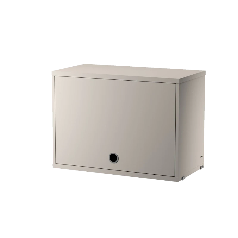 Cabinet with flip door - W58 x D30 x H42, Beige