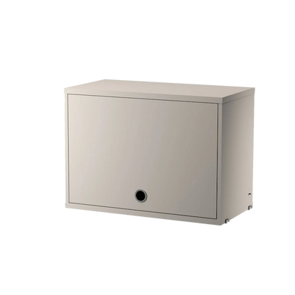 Cabinet with flip door - W58 x D30 x H42, Beige