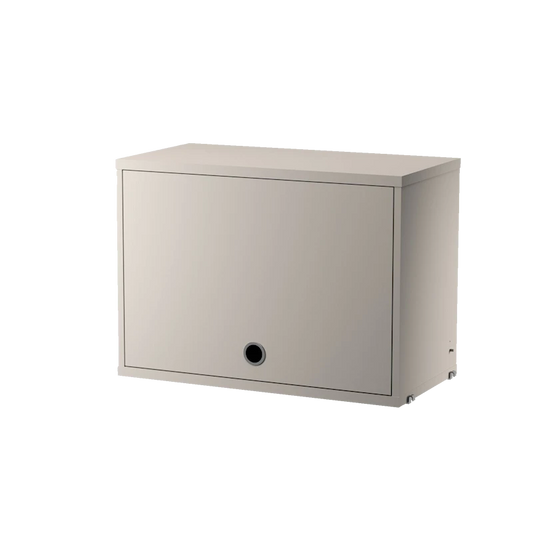 Cabinet with flip door - W58 x D30 x H42, Beige