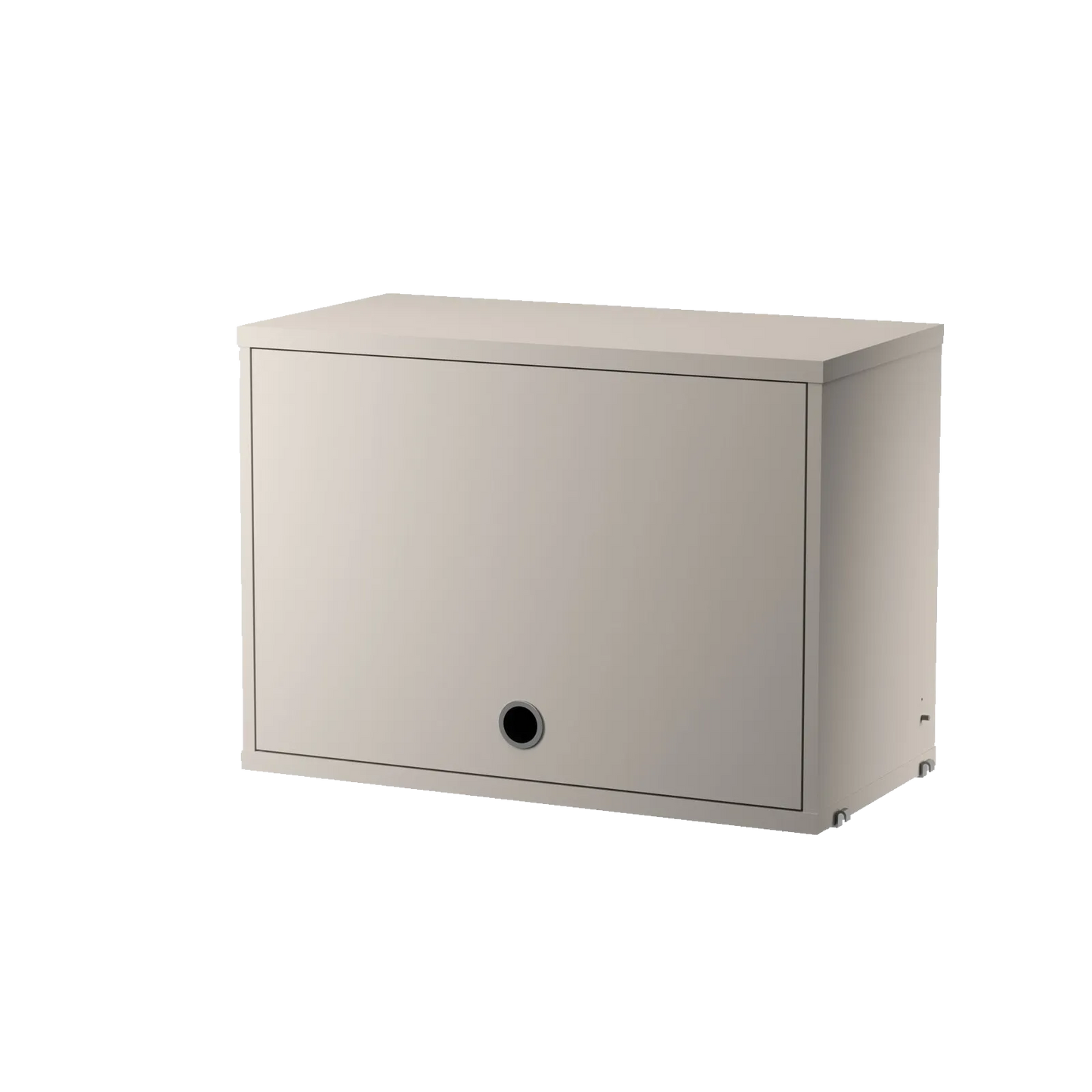 Cabinet with flip door - W58 x D30 x H42, Beige - image 3