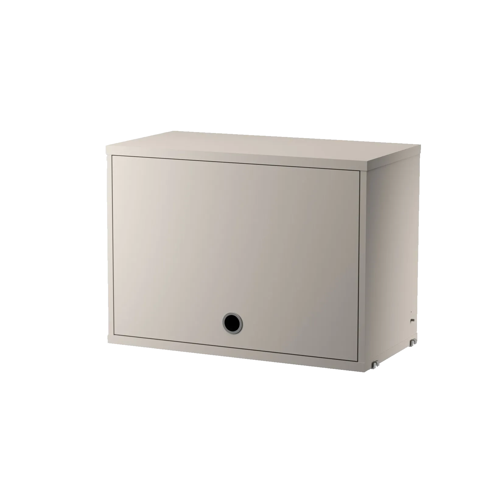Cabinet with flip door - W58 x D30 x H42, Beige - image 3