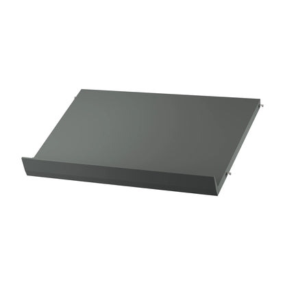 Magazine shelf solid - W58 x D30 x H15, Dark grey - image 3