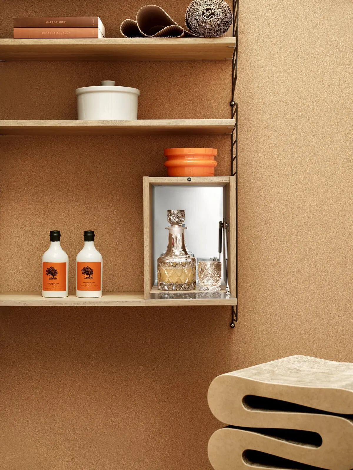 Tiny cabinet - W28 x D30 x H38, Oak - image 2