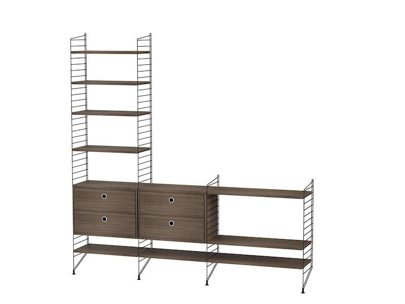 Living room J Black/Walnut