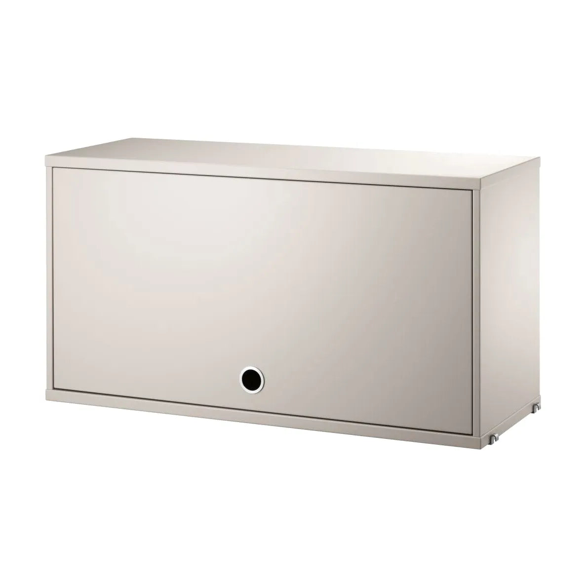 Cabinet with flip door - W78 x D30 x H42, Beige - image 4