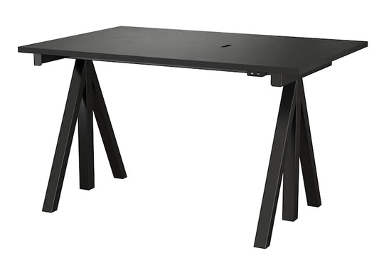 Height-adjustable work desk 120x78 Black