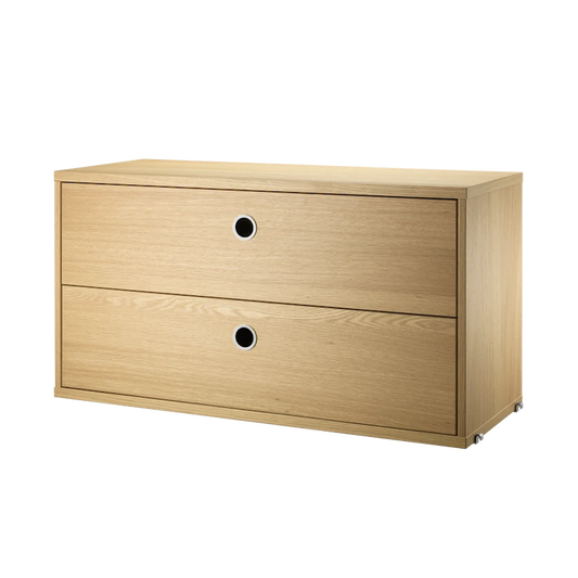 Chest of drawers - W78 x D30 x H42, Oak