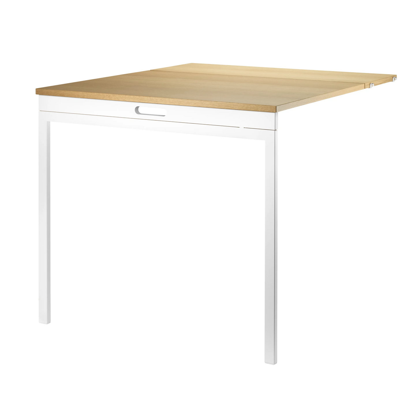 Folding table - W78 x D30 x H71, Oak/White - image 2