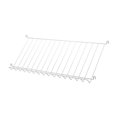 Magazine shelf metal - W78 x D30 x H15, White - image 4