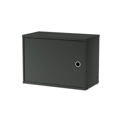 Cabinet with swing door - W58 x D30 x H42, Dark grey