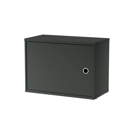 Cabinet with swing door - W58 x D30 x H42, Dark grey