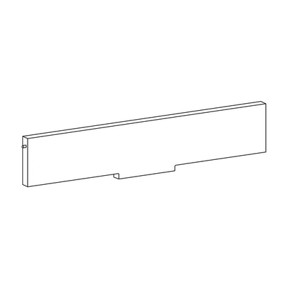Back bar for media shelf - W58 x H10, White - image 3