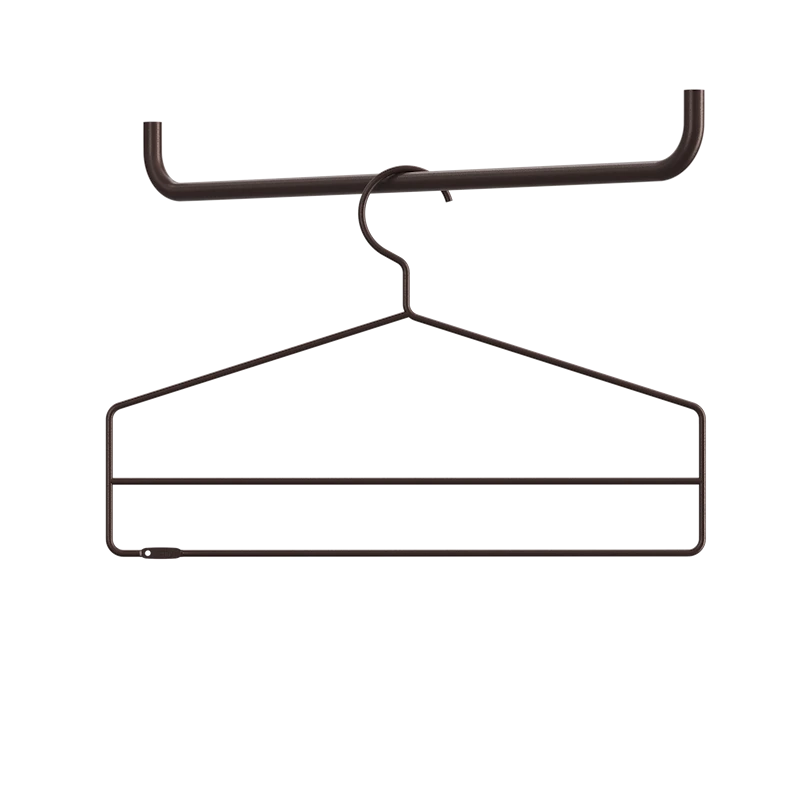 Coat-hanger - W41 x H26, Dark brown, 4-pack